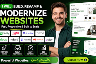 build sellfy zyro durable pixpa kleap website revamp adalo plasmic wappler stor