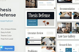 create academic powerpoint, thesis defense, research slides presentation