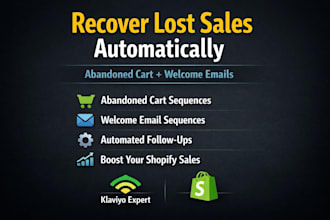 create abandoned cart and welcome email sequences that recover revenue
