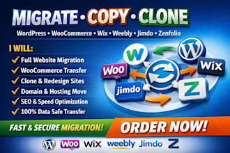 migrate copy clone wordpress octoparse woocommence wix weebly jimdo zenfolio