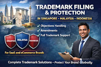file trademark in singapore, malaysia indonesia jordan with objections amendment