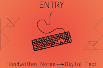 provide fast and accurate data entry and typing work