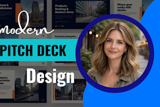 design and redesign pitch deck, powerpoint presentation and canva presentation