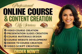 develop certification course program with full content