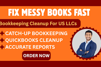 clean up your messy quickbooks and deliver accurate financial reports for US llc