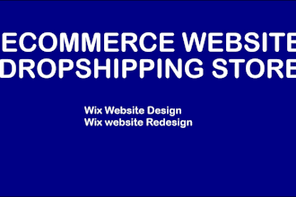 design beautiful wix website and dropshipping store