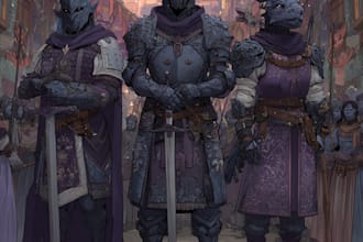 do group party character art, dnd party