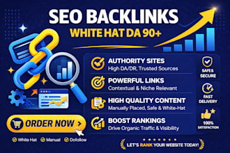 build da 90 white hat seo backlinks and domain authority