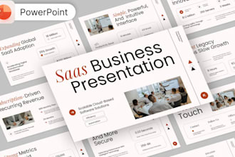 investor ready ai pitch deck, saas presentation, and tech product lauch slides