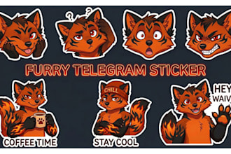 draw furry telegram stickers nsfw furry stickers animated discord stickers