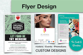 design a simple, clean, flyer for your business