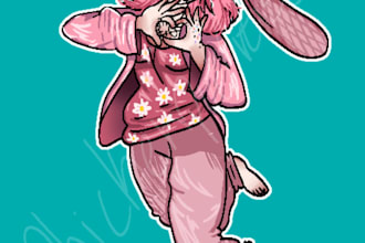 draw your oc in a cartoony style