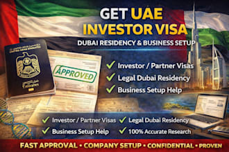 help you get uae investor visa, dubai residency and business setup