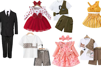 design kids clothing baby wears apparels for kids and baby tech pack and pattern
