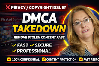 takedown copyright infringement and remove piracy dmca notice