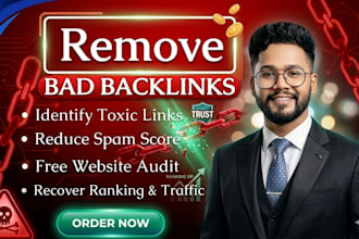 remove toxic backlinks and disavow spammy links to fix google penalties