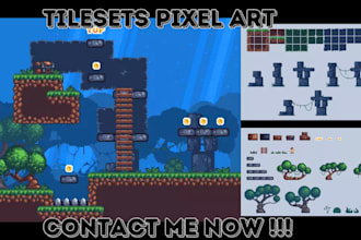 create pixel art tileset for rpg maker unity and godot games
