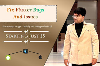 debug and fix flutter app crashes, bugs, and performance issues