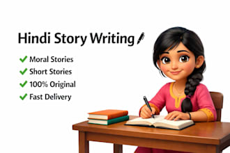 write simple hindi stories