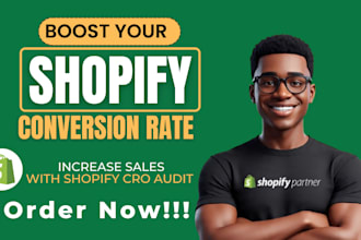 do shopify cro audit and give actionable cro improvements to increase sales