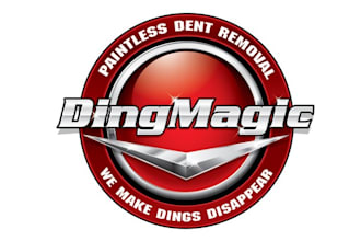 make automotive logo with ding magic paintless dent removal
