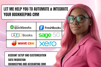 integrate and migrate data on quickbooks freshbooks zoho books sage 50 wave xero