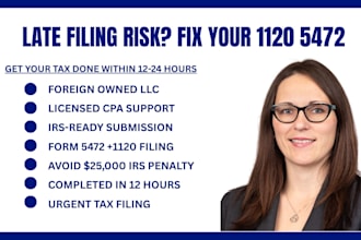 file late tax form 1120, 5472, back taxes, irs reduction and deduction