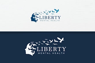 design classy modern appealing mental health counseling business logo