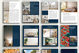 design property listing brochure, investor brochure, real estate company profile