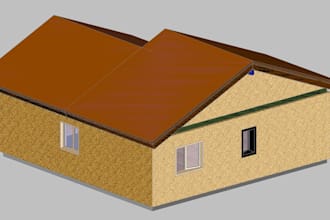design timber frame house with 3d model in cadwork