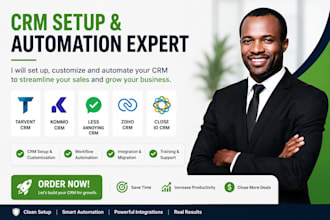 tarvent, tarvent crm, kommo crm, less annoying crm, zoho crm, close io crm