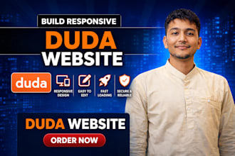 design a modern responsive duda website for your business