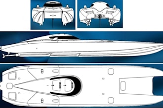 create cnc boat fabrication, boat and rc boat models, cad molds and 3d designs