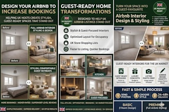 design virtual holiday home to increase bookings and guest appeal