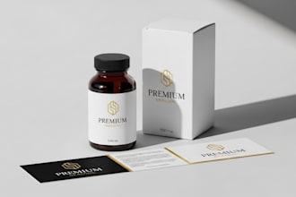 peptide label design product label supplement label design