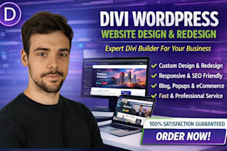 build divi wordpress website design redesign with divi builder expert