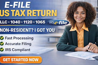 do US tax filing, US tax return, non resident, llc business tax 1040 1120 1065