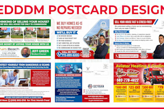 design eddm postcard or direct mail postcard