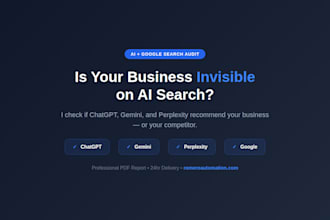 audit ai and google search visibility for local business