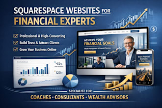 design high converting squarespace website for financial business