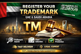 register trademark in uae and saudi arabia with search and class selection