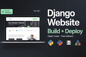 build and deploy a python django website with clean code