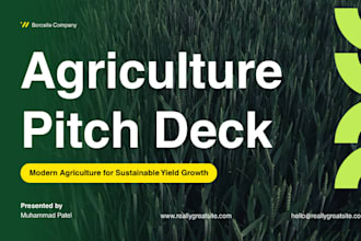 create agtech pitch deck precision farming deck vertical agriculture food deck