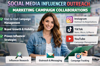 do manage social media influencer outreach marketing campaign collaborations