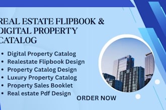 create interactive realestate flipbook and digital property catalog