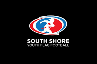 design motivation youth flag football league logo