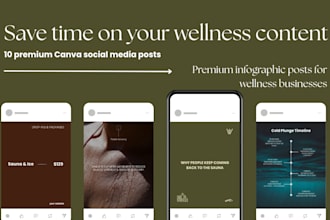 create a 30 day social media content kit for your wellness studio