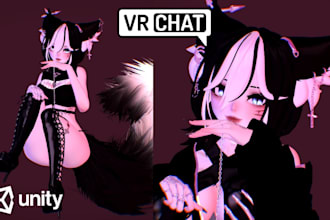 design vrchat avatar vrm rigging 3d model nsfw vroid to vrm anime avatar