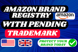 do amazon brand registry with pending trademark