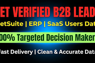 provide netsuite erp and saas users data